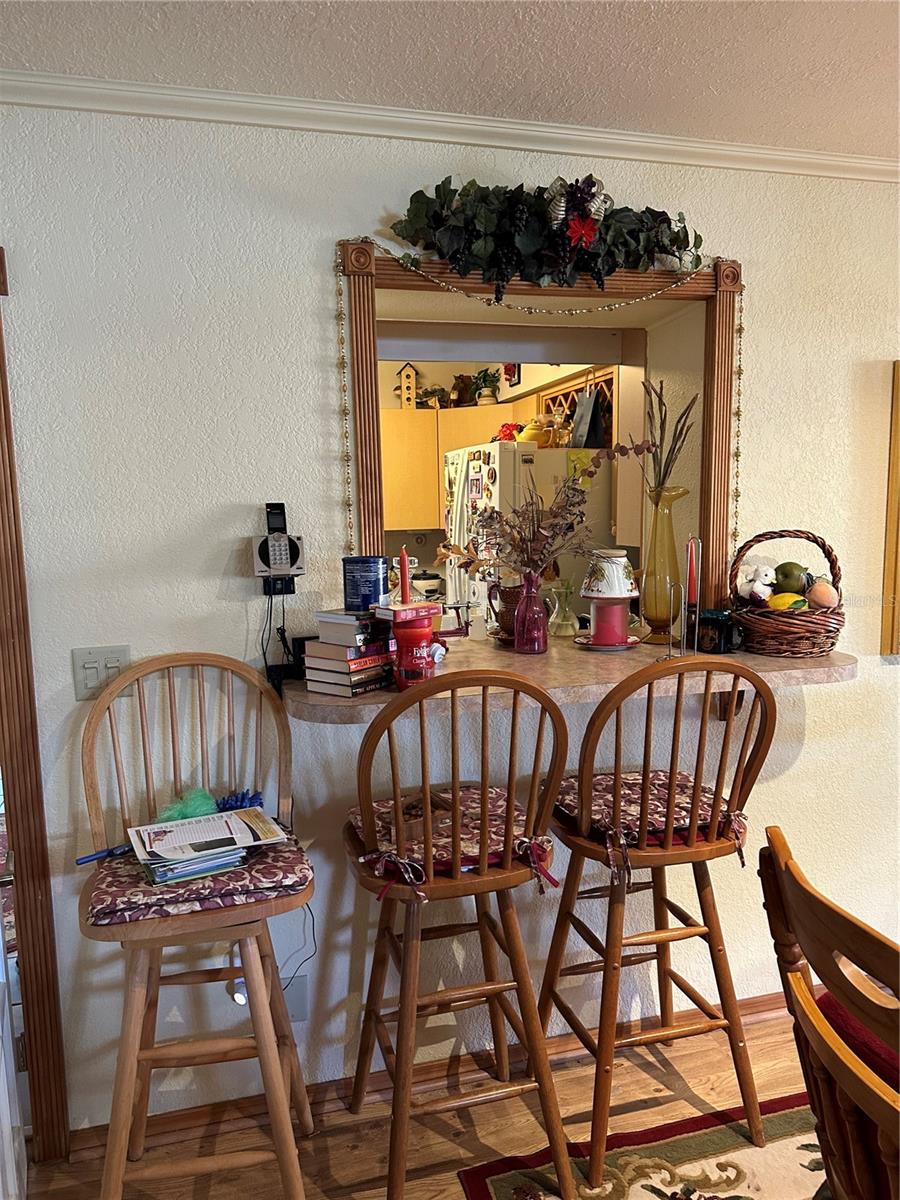 Pass through window to kitchen