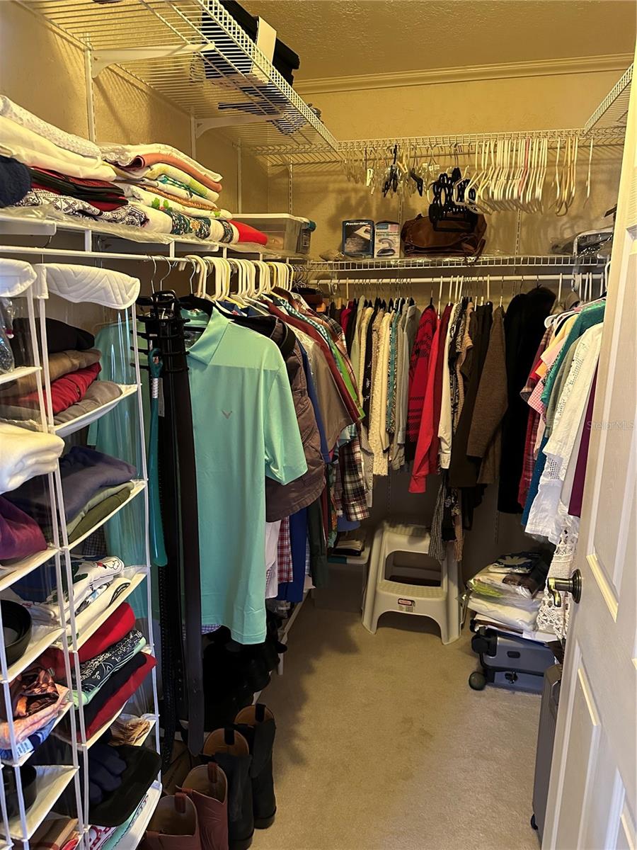 Primary walk in closet