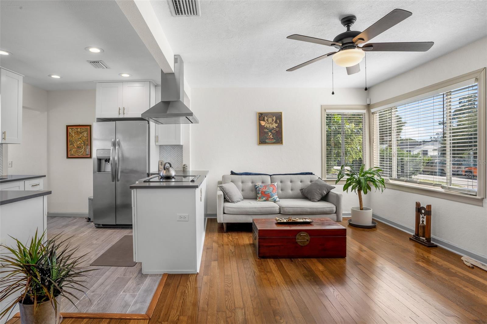 Living room & kitchen