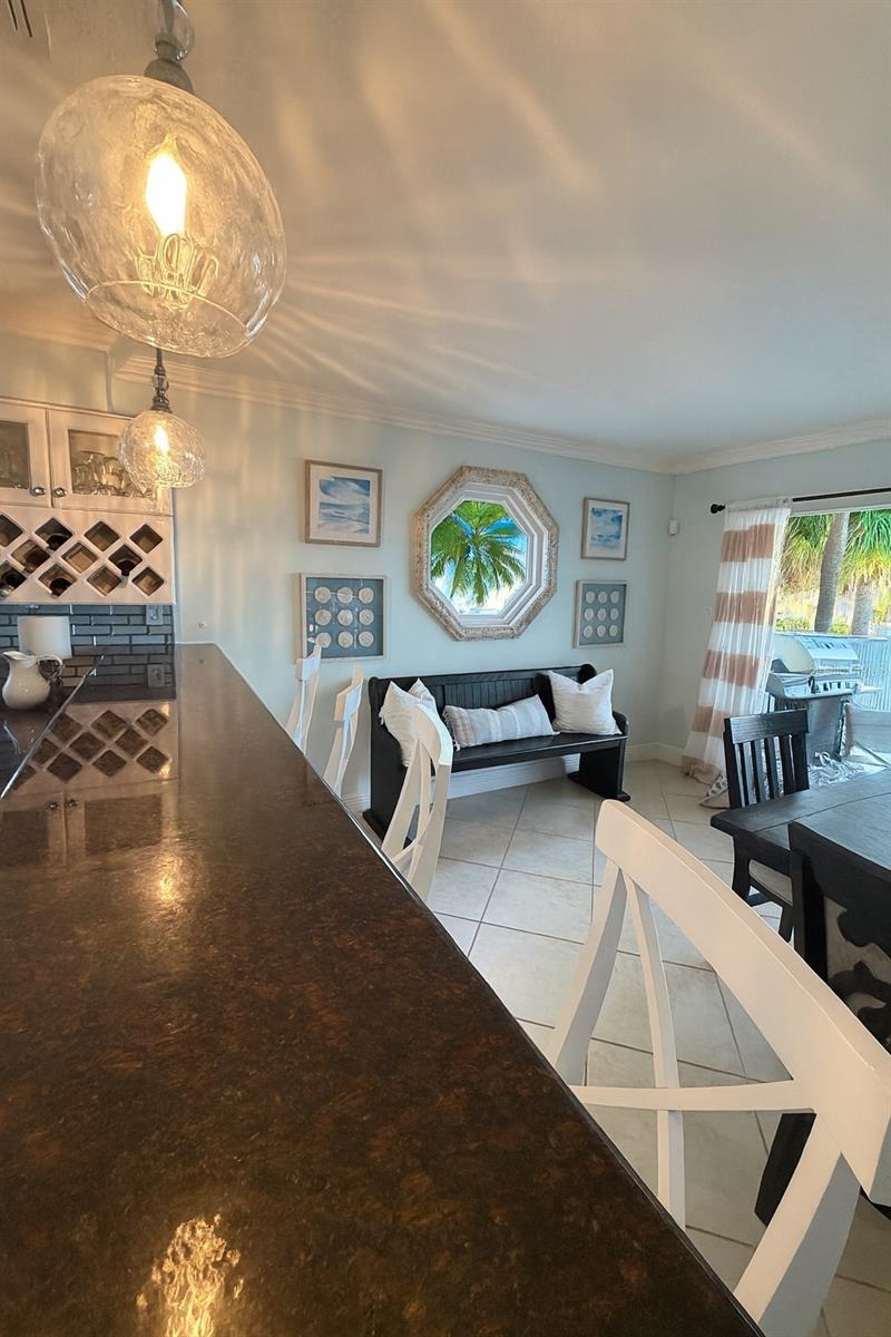 Charming porthole window adds a touch of Key West flair