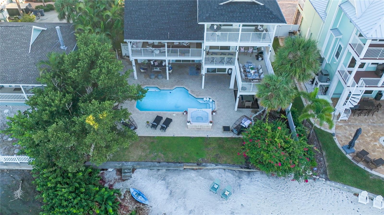 Launch a kayak, paddleboard, or jet ski right from your private shoreline.