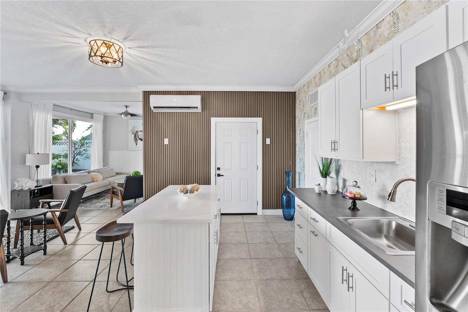 Durable beadboard finishes — made for waterfront living.