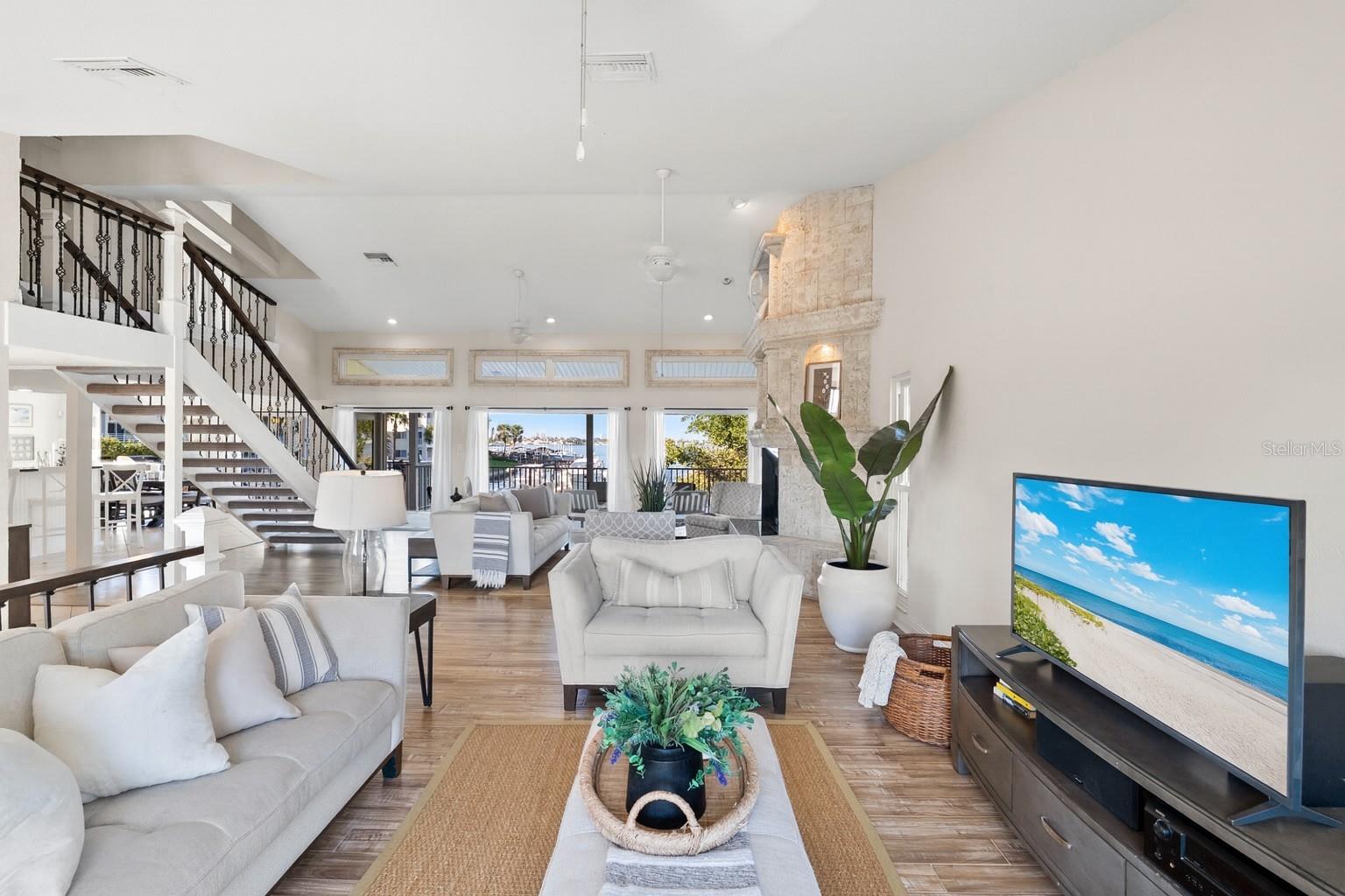 Bright and airy living space perfect for family gatherings