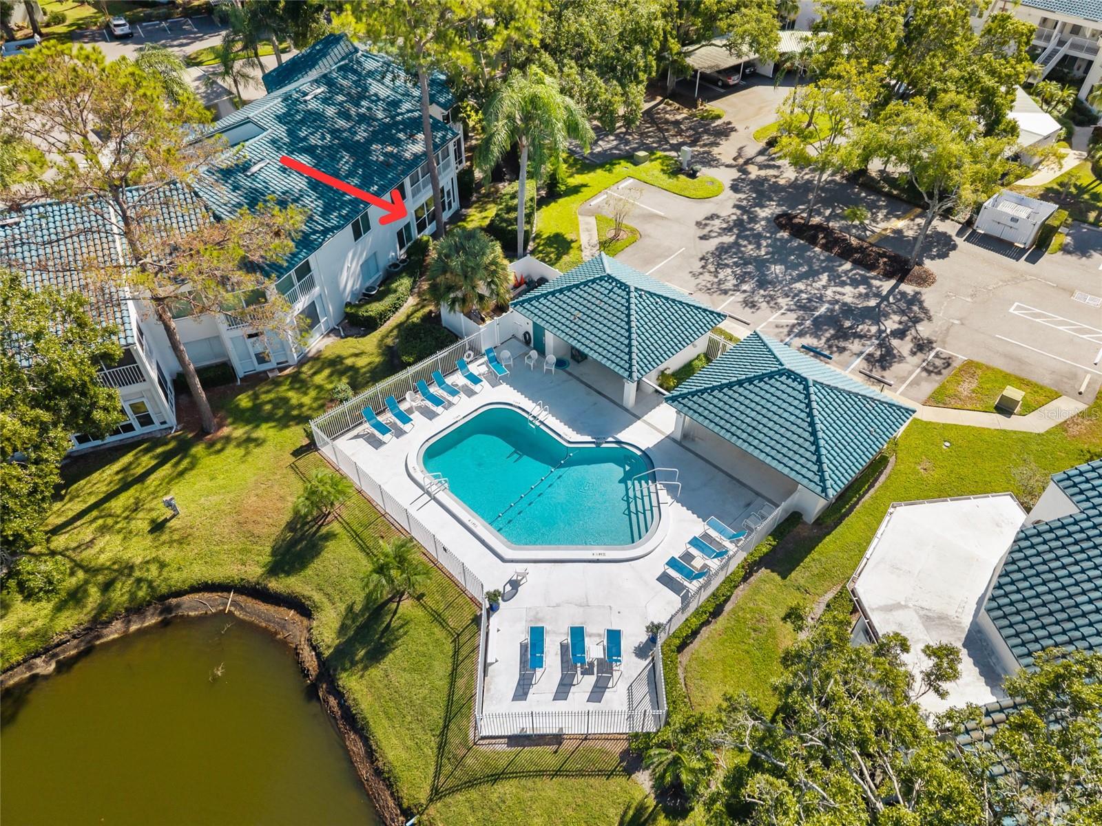 Aerial Pool View