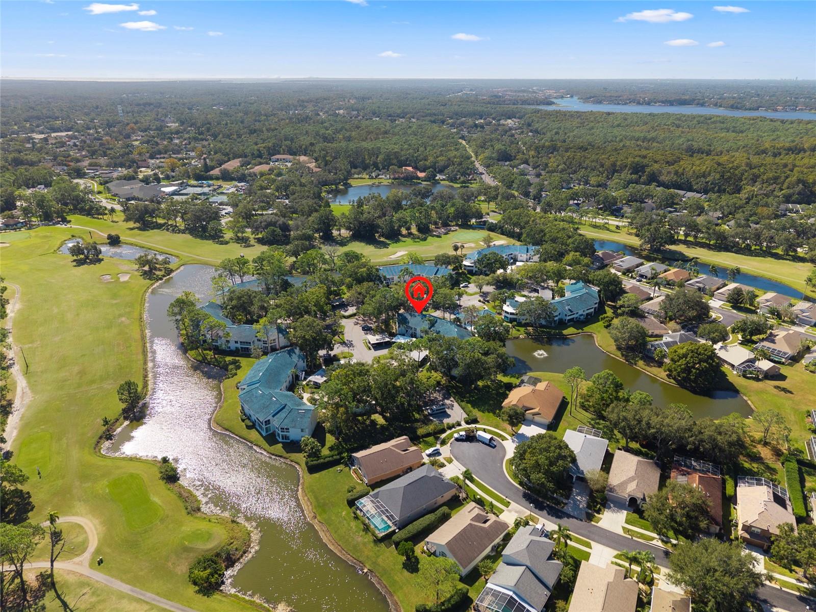 Aerial View, Near Lansbrook Golf Course and John Chestnut Park