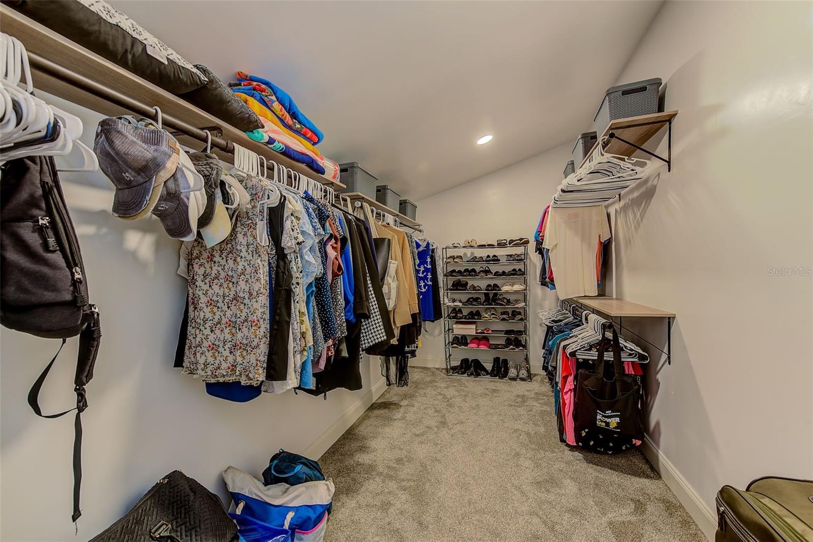 Abundance of space in this 13 x 7 closet.  Custom design it  to suit your style.