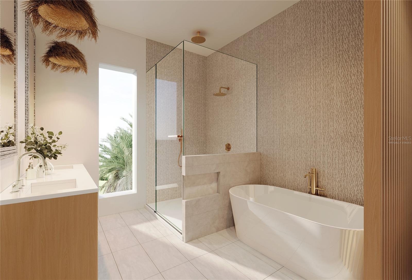 Virtually Staged Render-Primary Bathroom