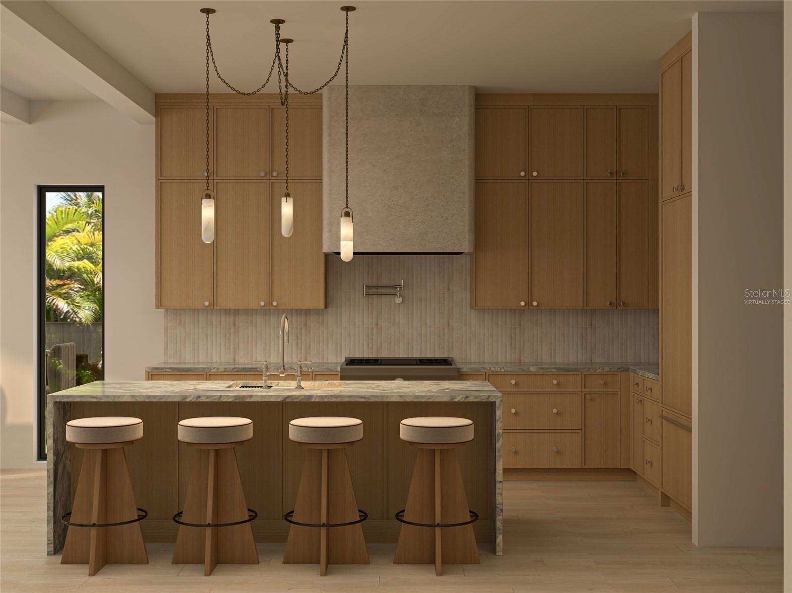 Virtually Staged Render-Kitchen