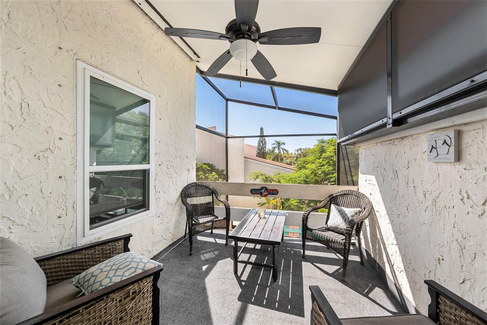 Balcony off of 2nd bedroom