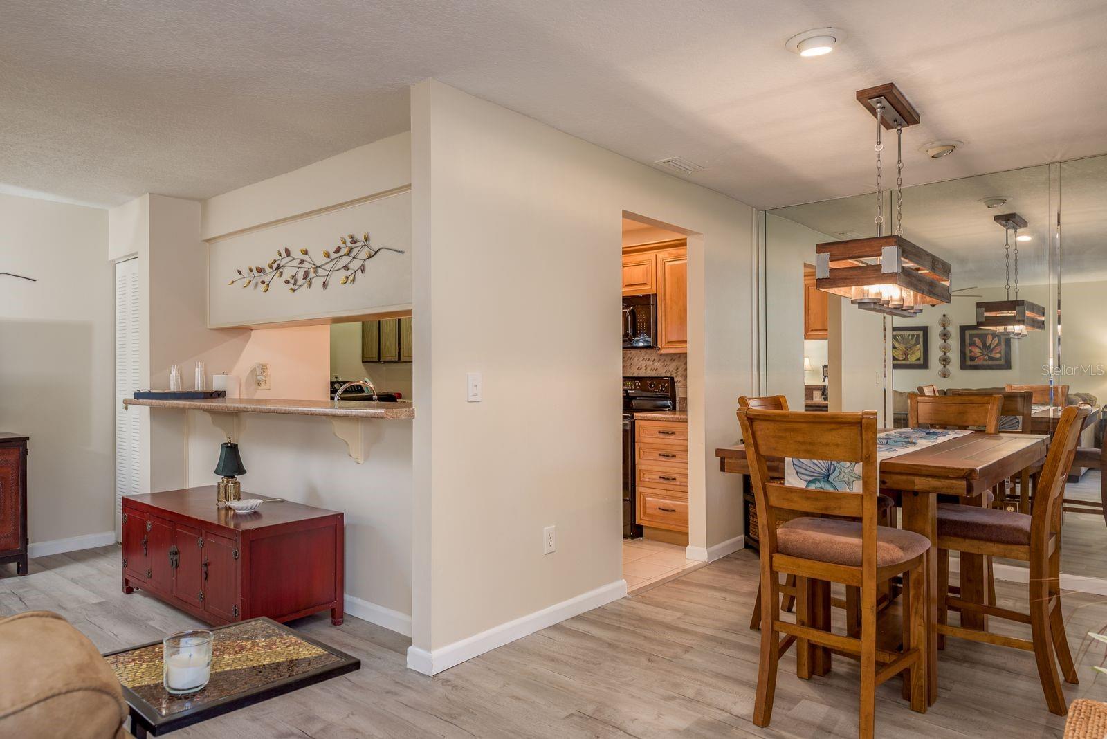Dining room kitchen area.