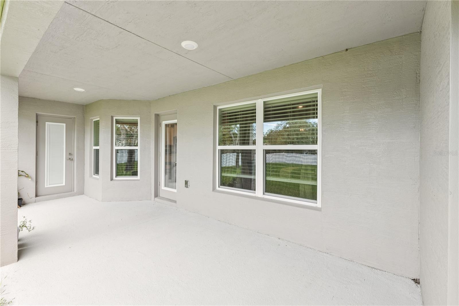 Huge covered patio. Great space for entertaining, patio furniture, grilling, etc!