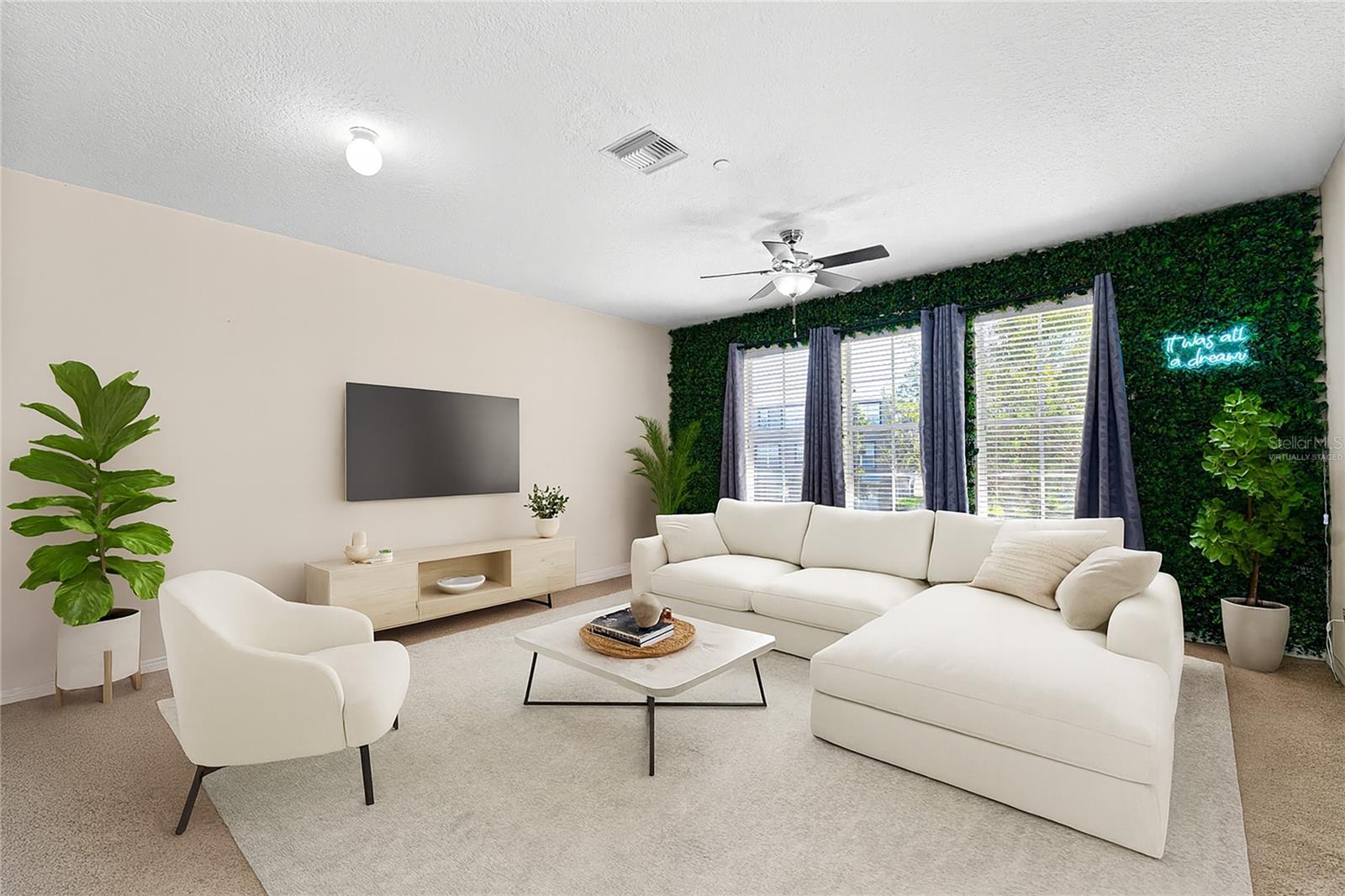 Virtually Staged - living room