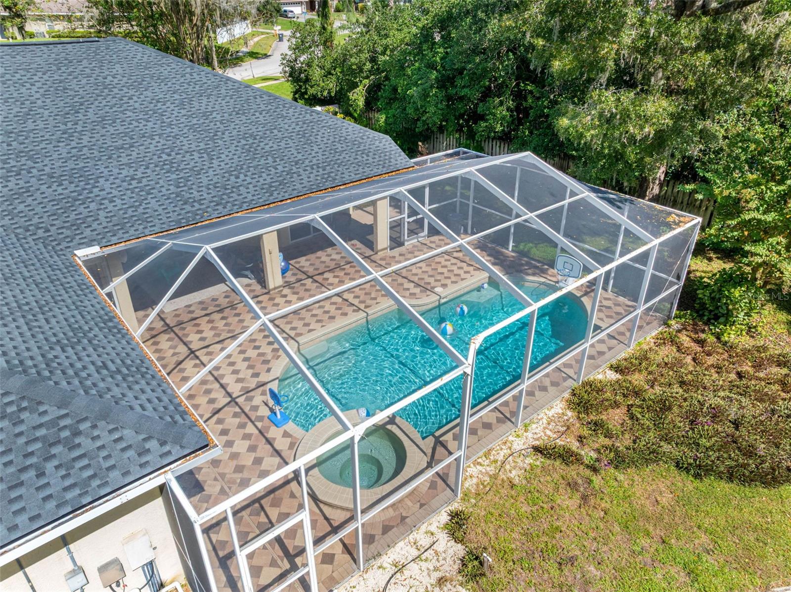 Screened Pool with Spa - both heated