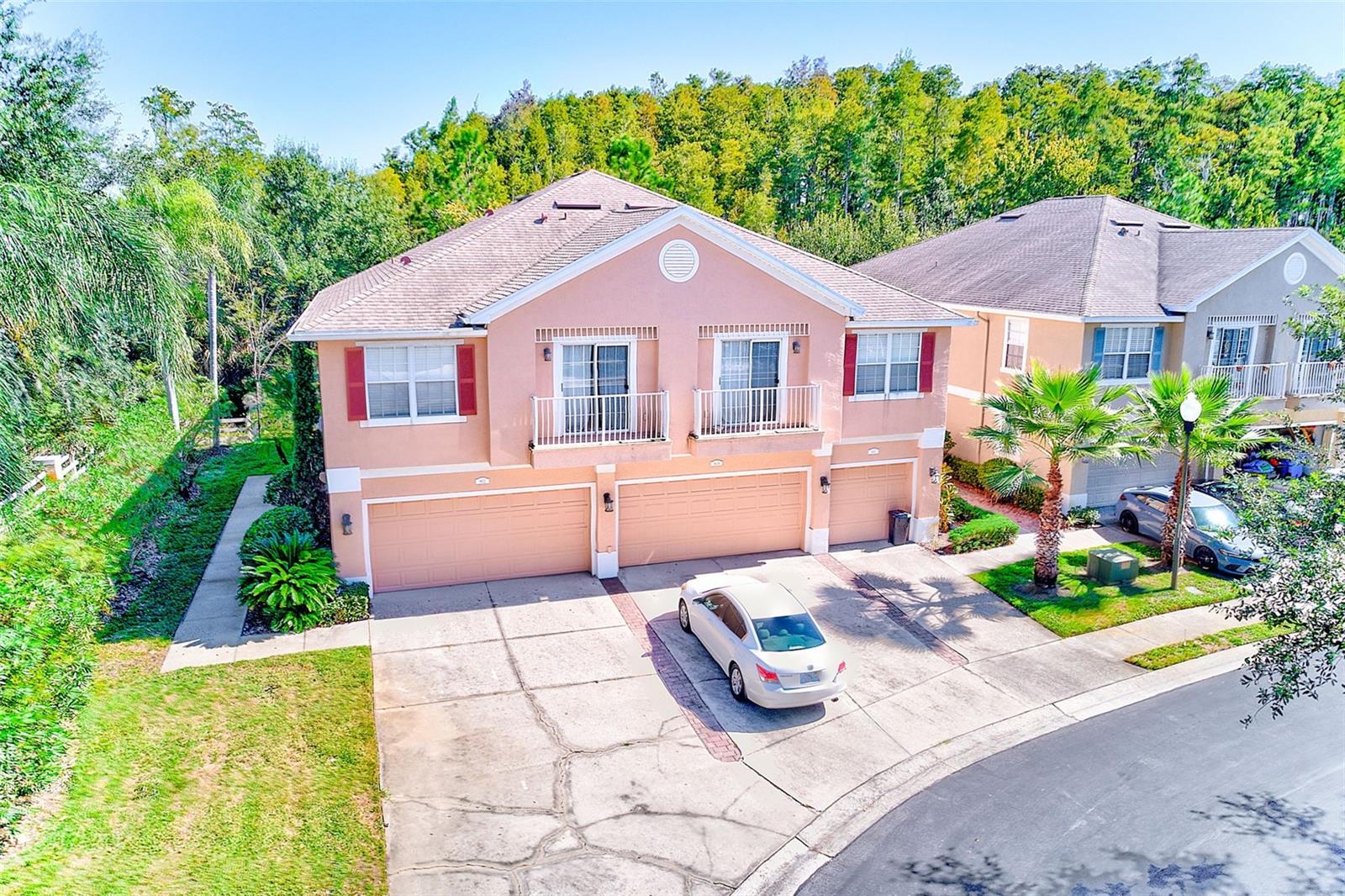 Aerial view of townhouse