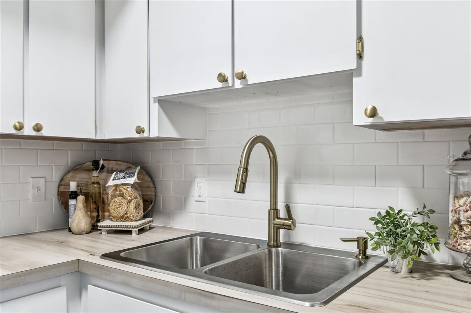 Updated designer finishes in the kitchen