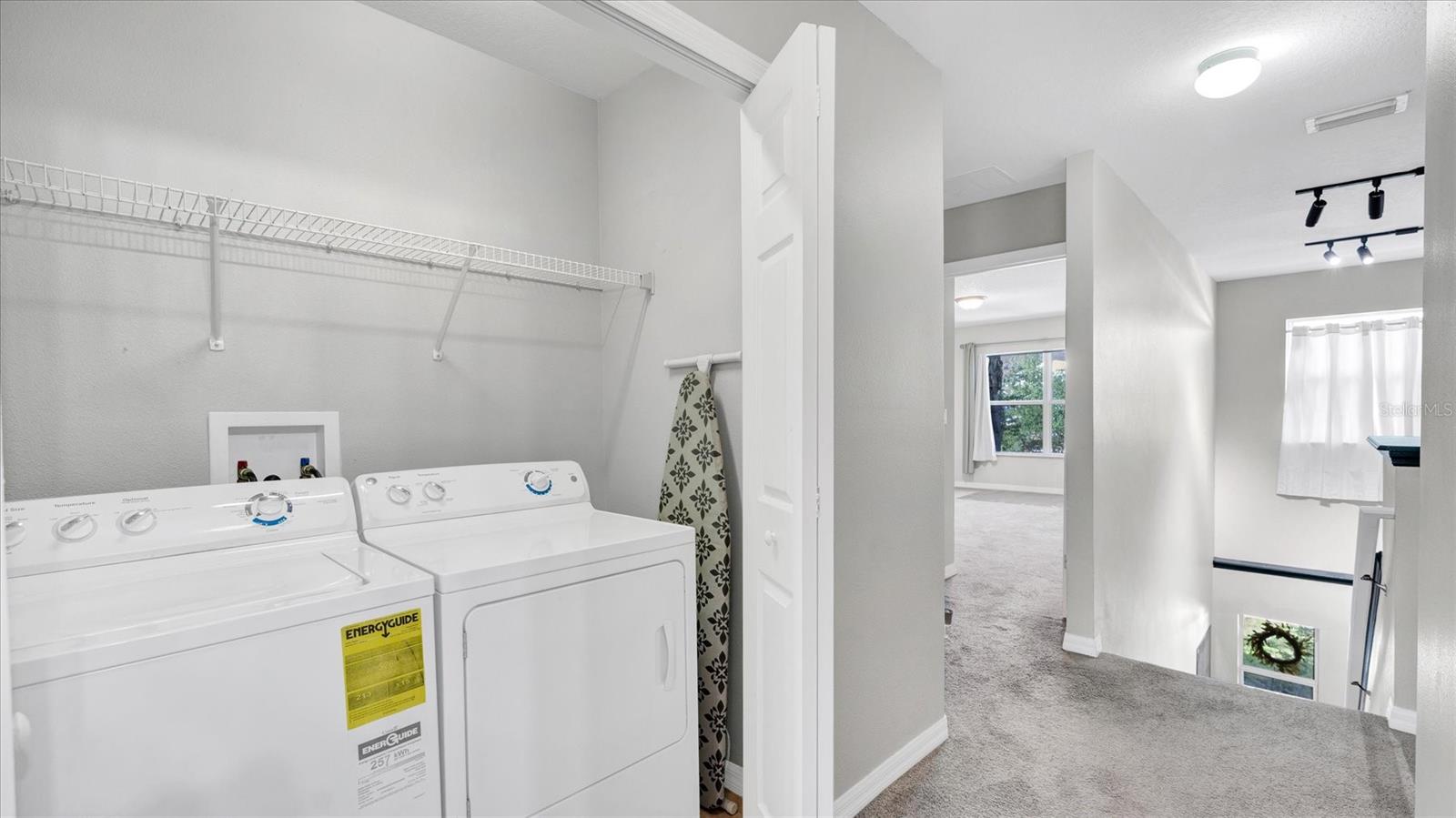 Washer & Dryer come with the unit--upstairs