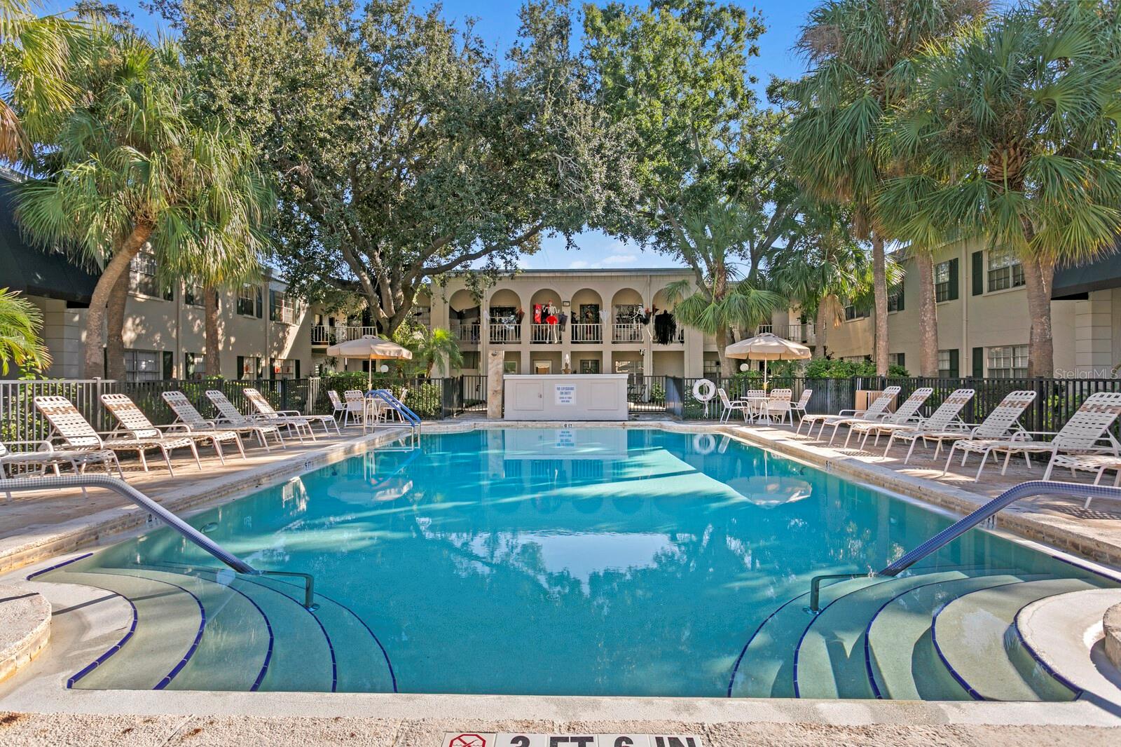 Imagine access to this beautiful pool to cool off.