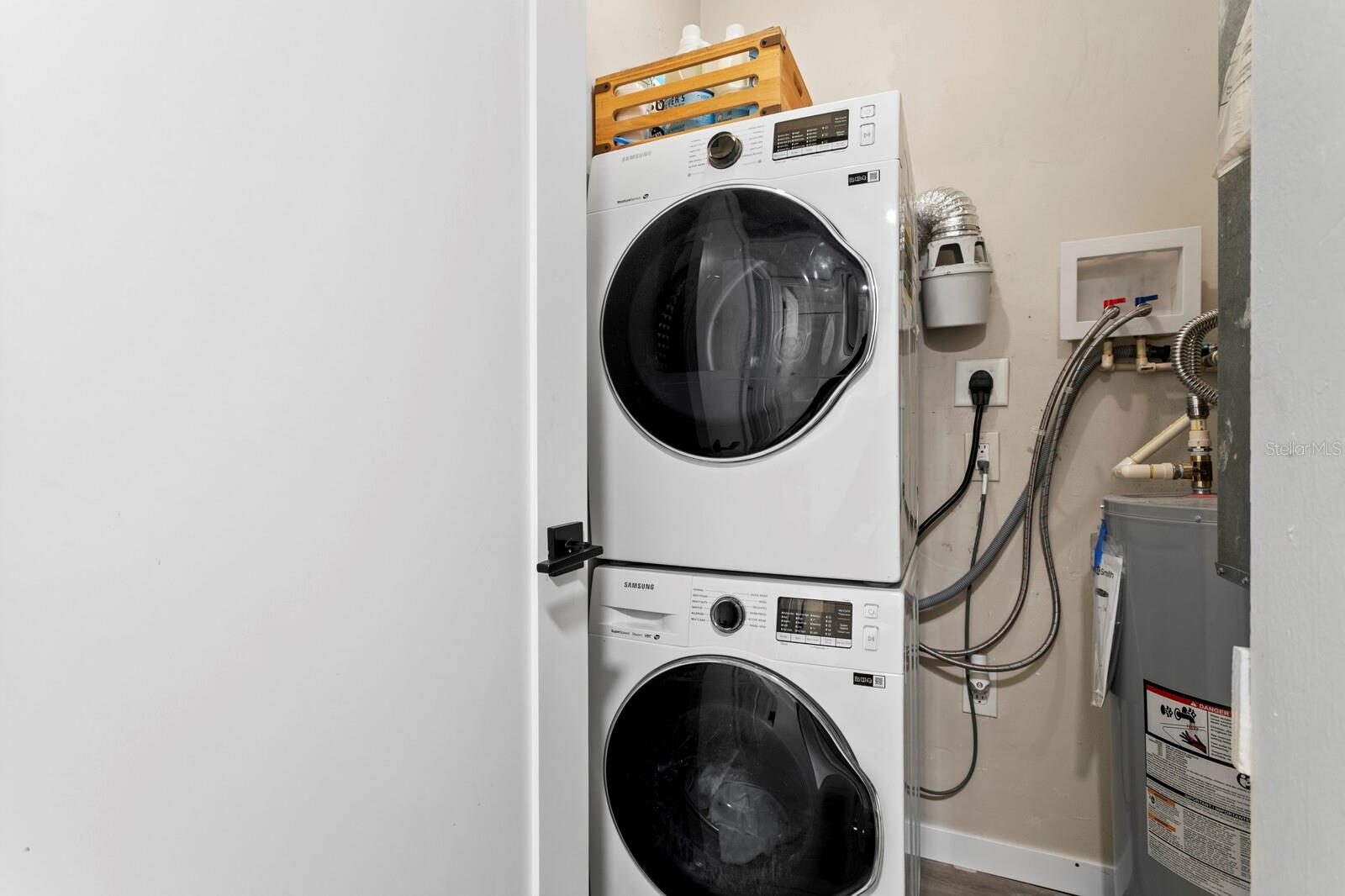 While everyone else goes to the communal laundry, you have it opposite the bathroom.