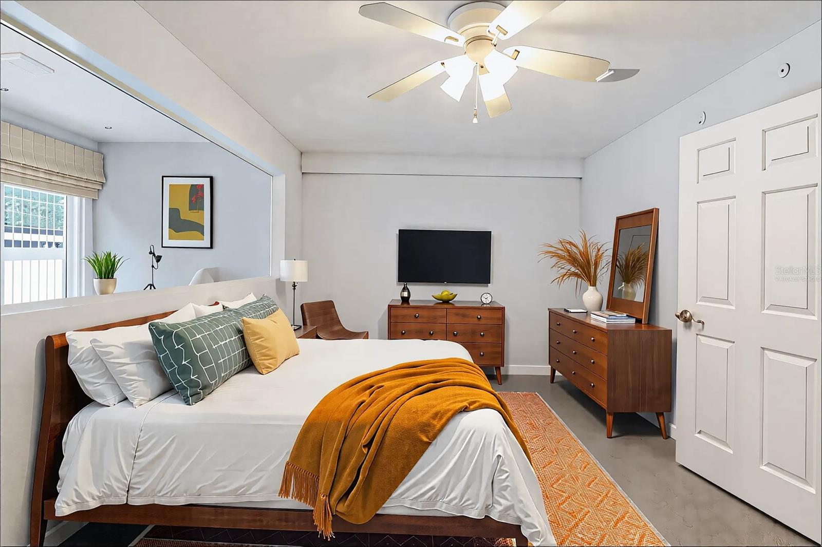 Virtually Staged Bedroom