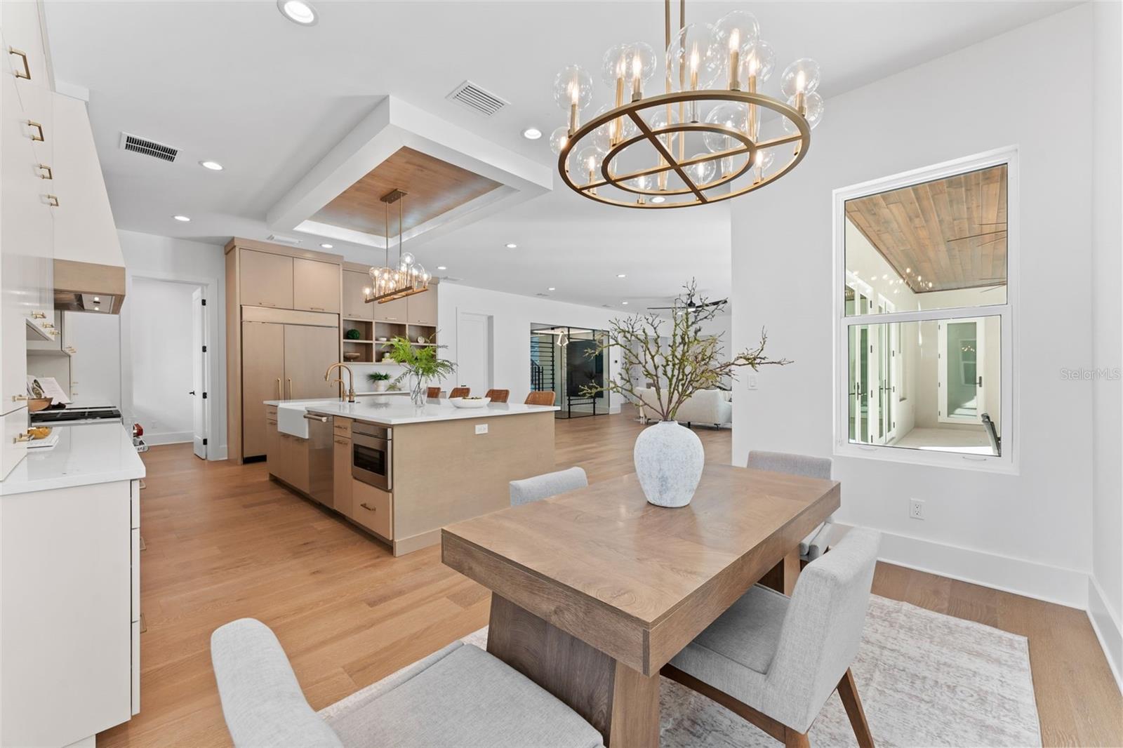 Kitchen table seating.