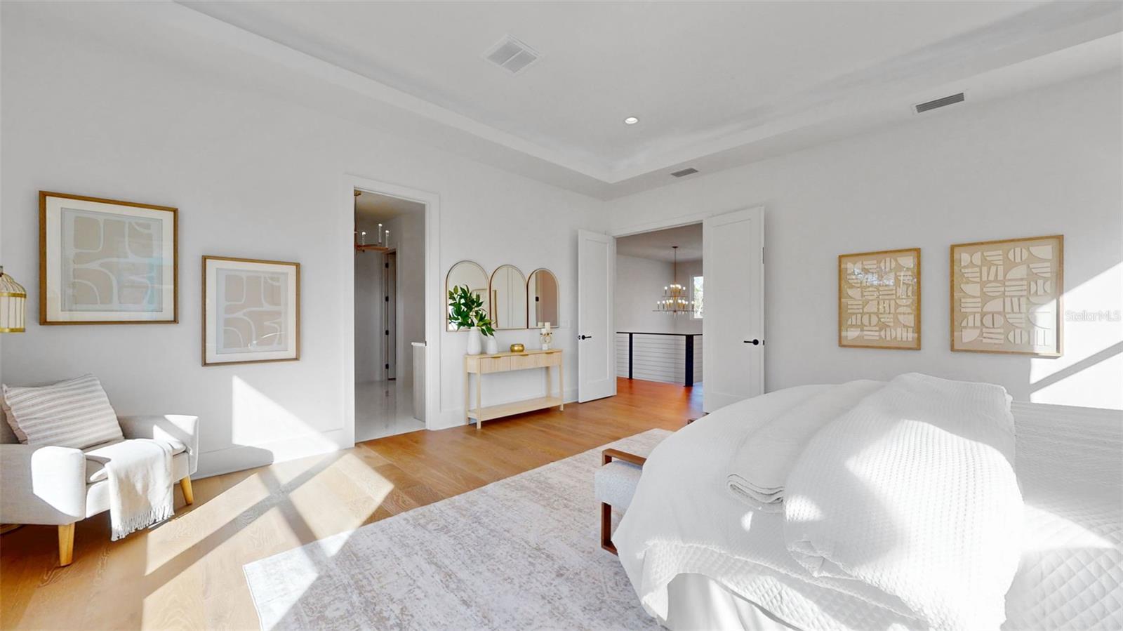 Upstairs primary bedroom.