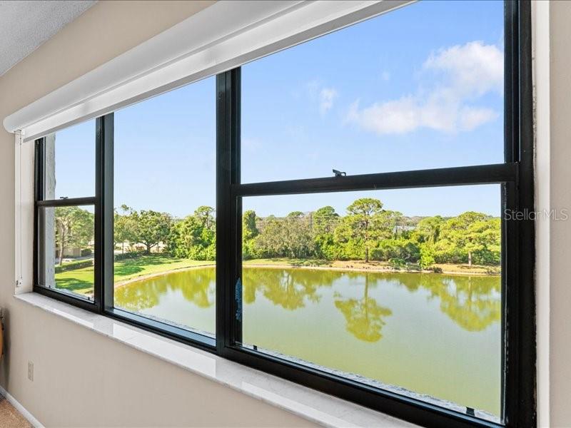 Imagine your dinnertime sunset views from this dining area