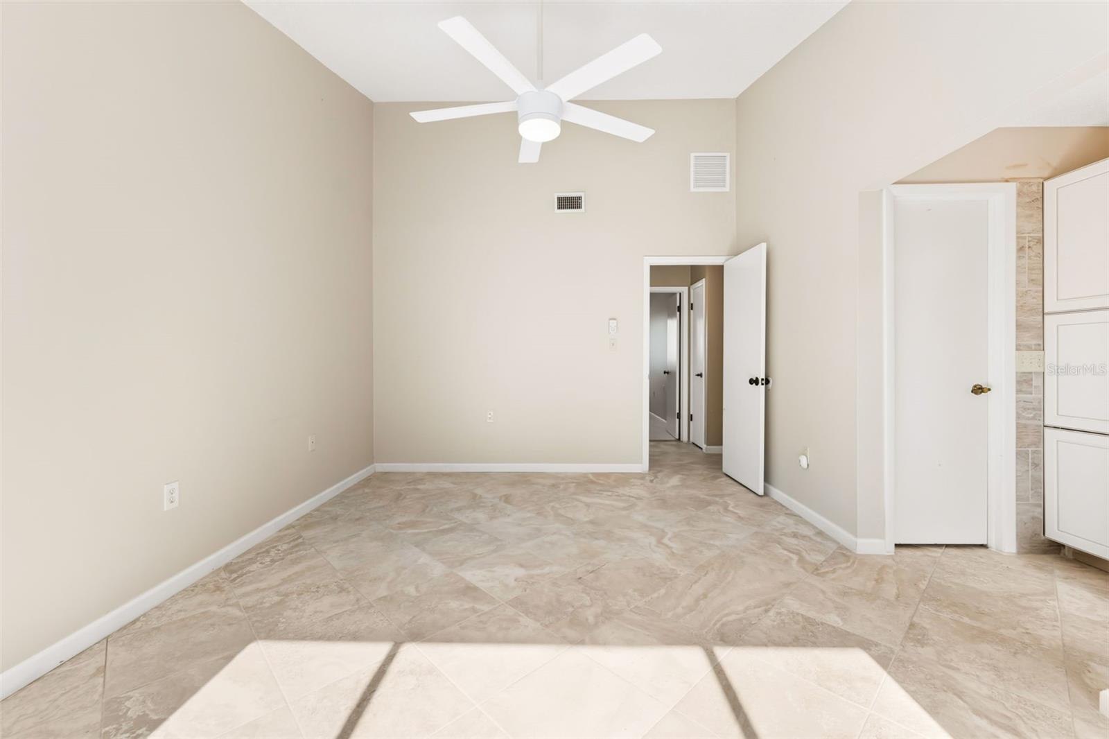 Spacious Master Bedroom with Ceiling Fan!