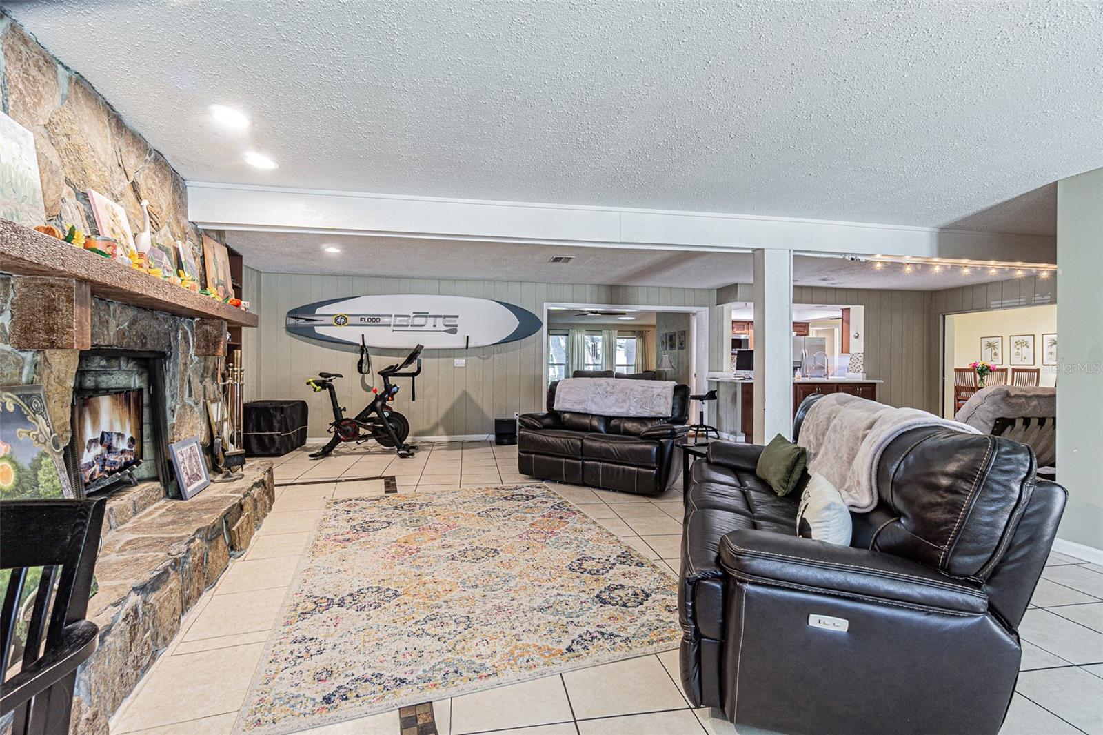 Family room looking toward the front of the home.