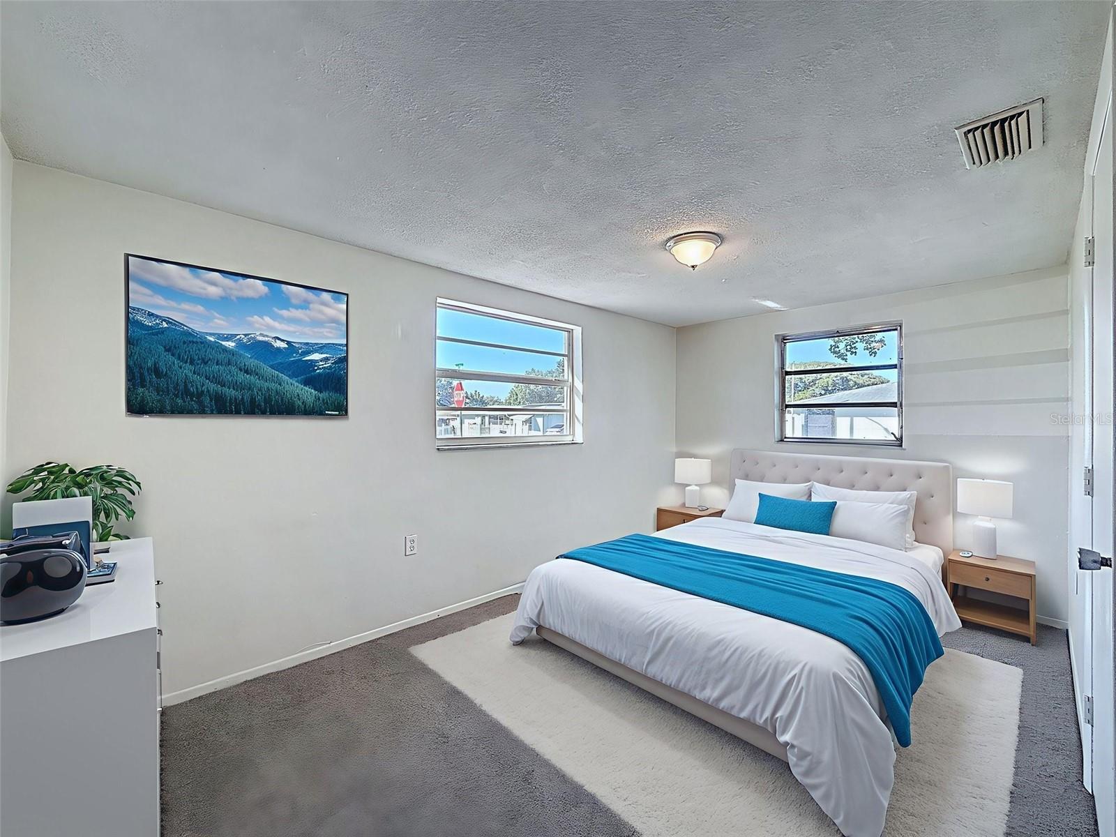 Primary Bedroom Staged