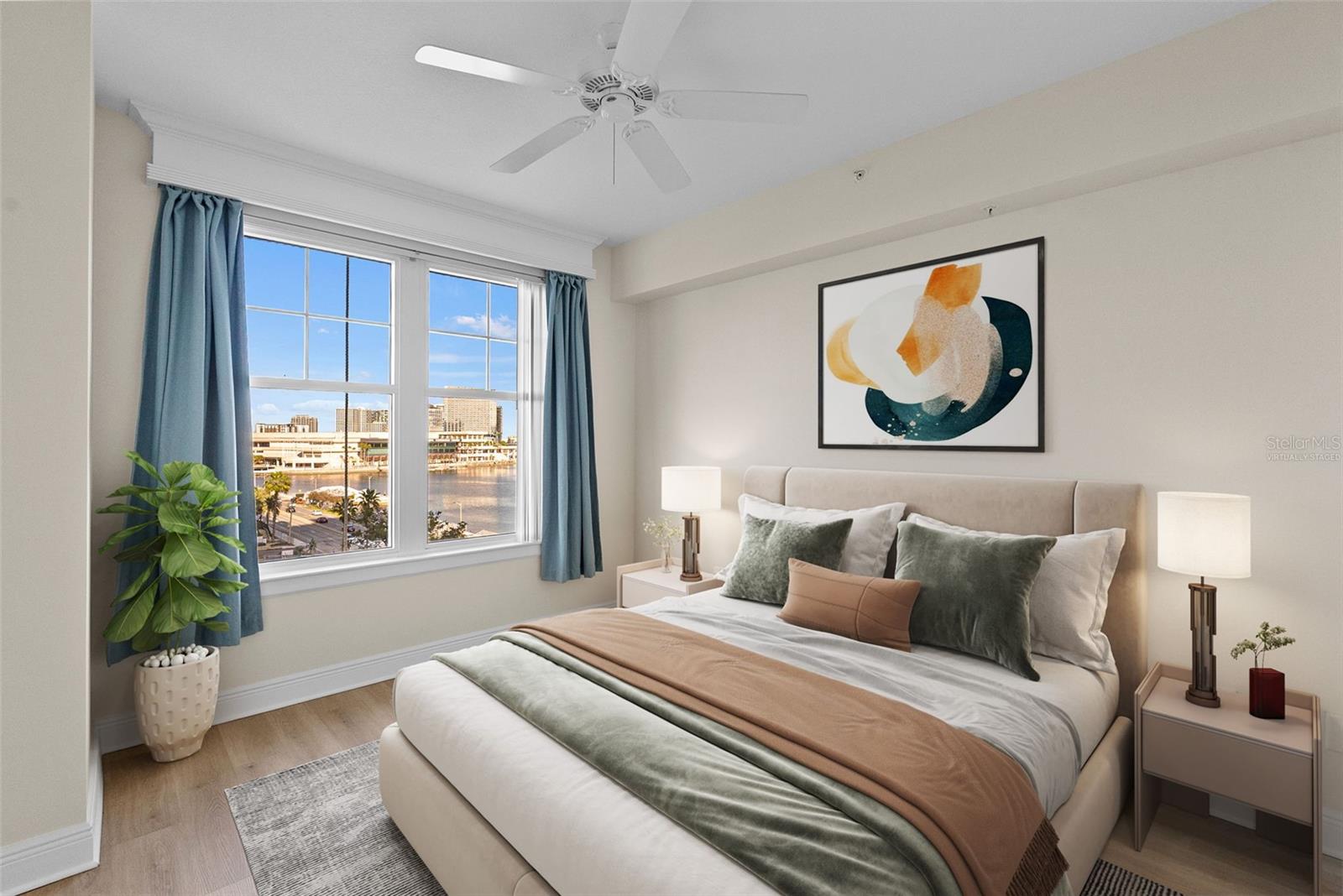 Owner's bedroom - virtually staged