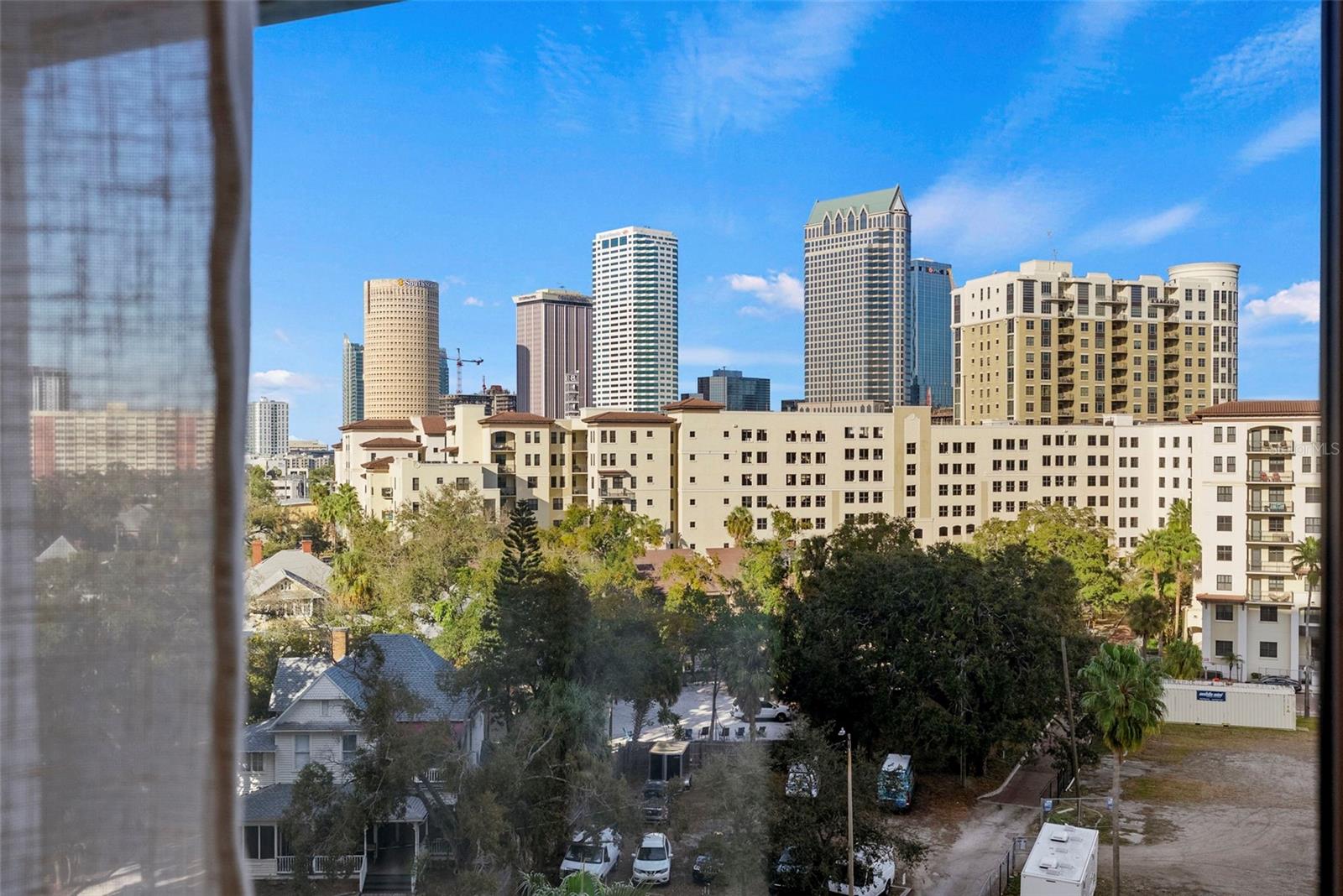 view downtown Tampa from 2nd bedroom/office window