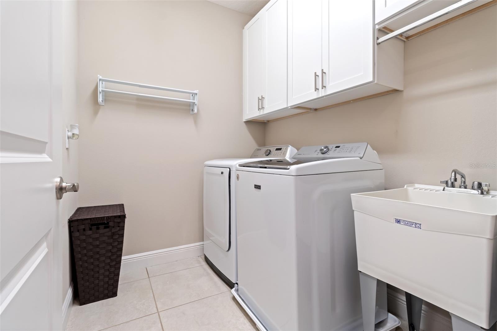 Upstairs laundry room