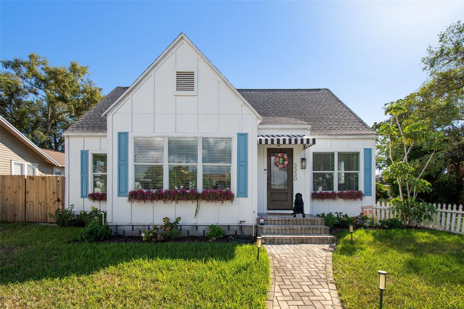 New board and batten hardie board siding wrapped in Tyvek