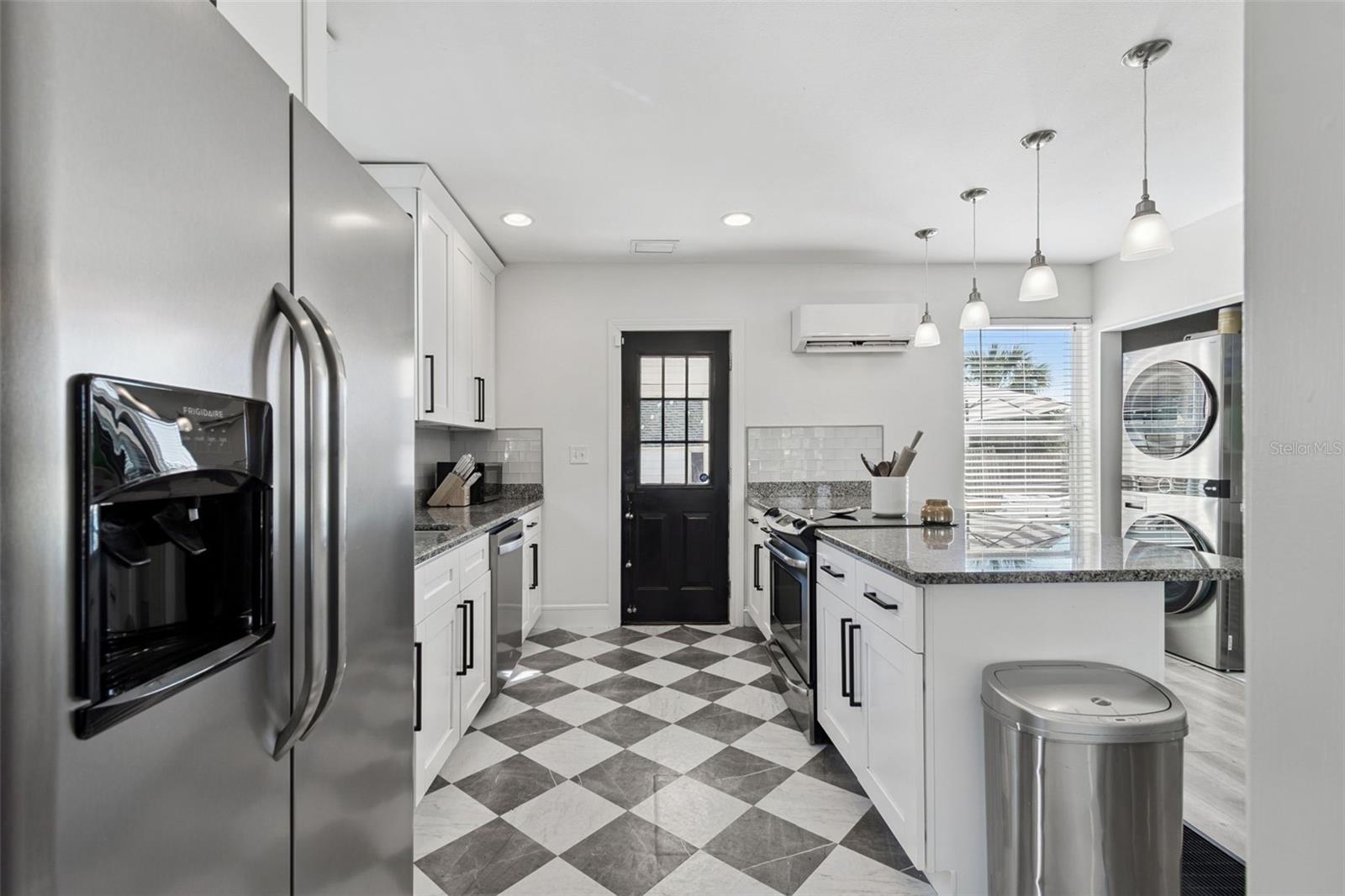 Classic kitchen with stainless steel appliances