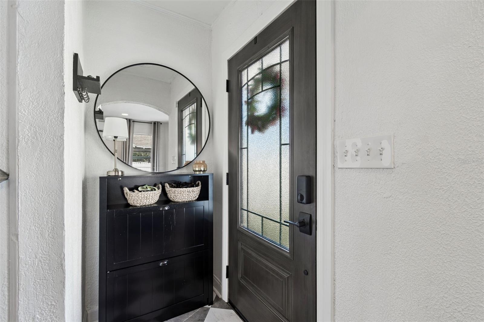 New front door and entrance