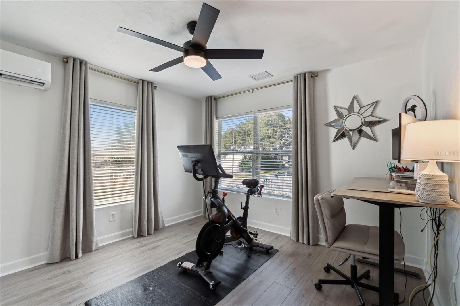 1st floor bedroom, flex space for office, exercise room or den