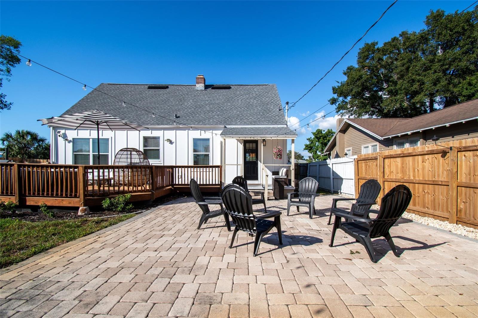 Large paver area perfect for outdoor events