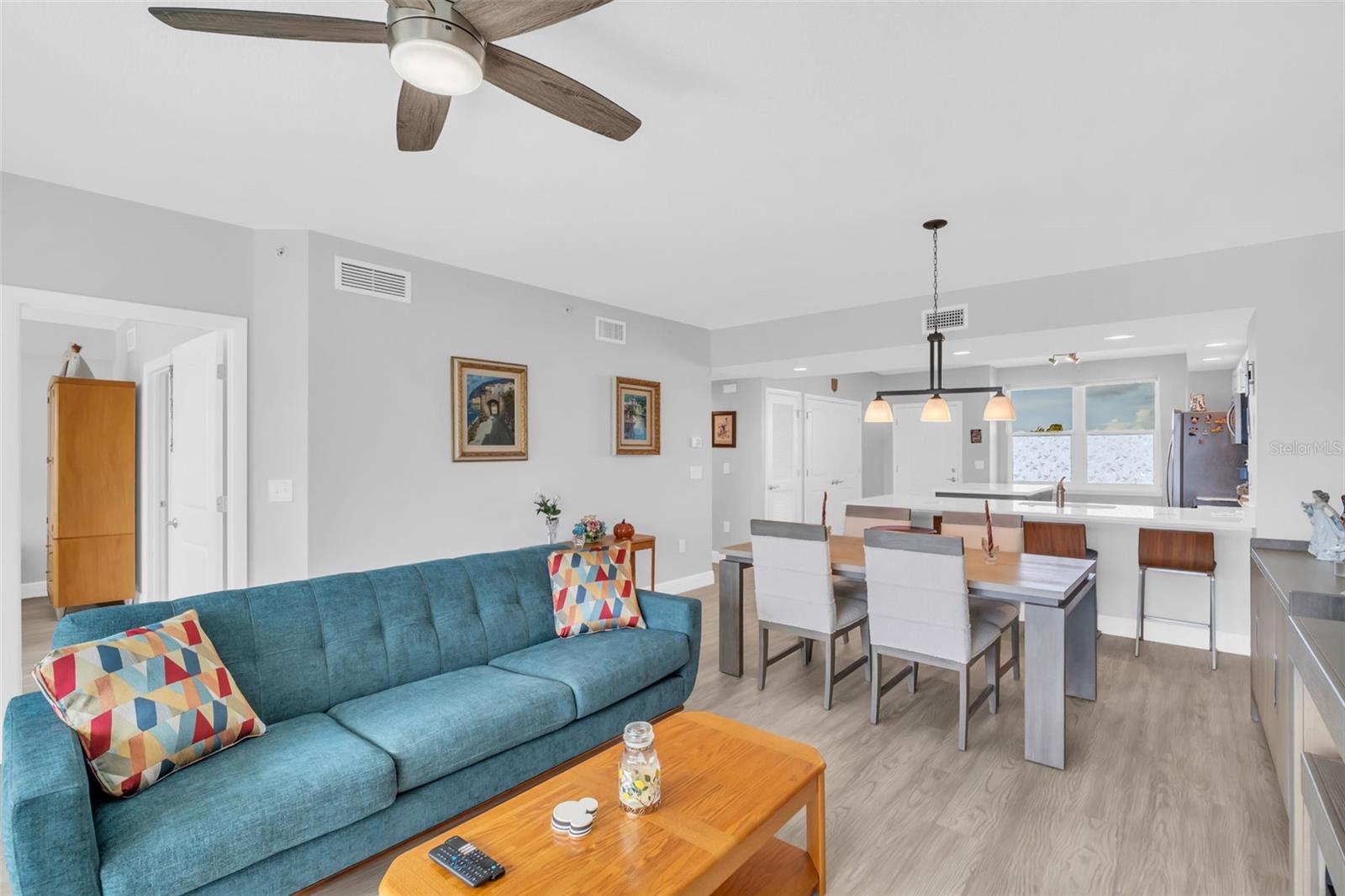 Living Room toward Dining and Kitchen