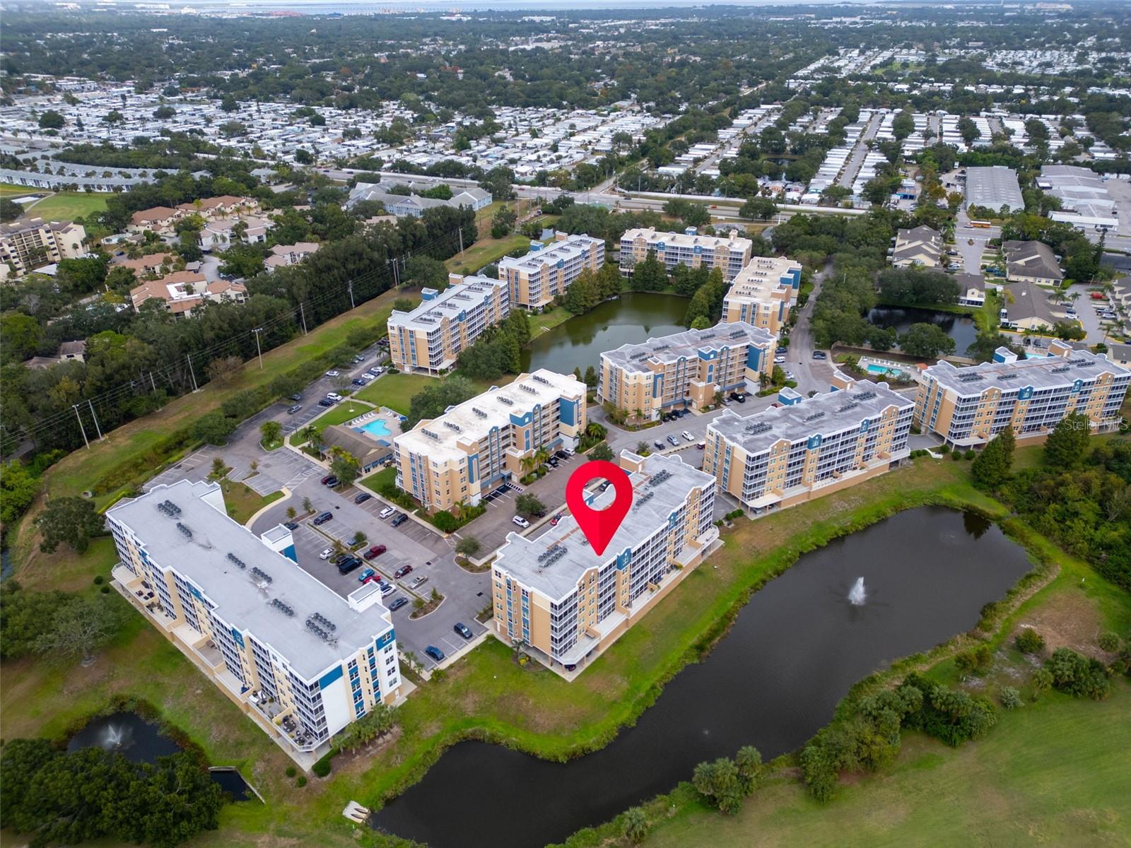 Aerial View Showing Water View in Back