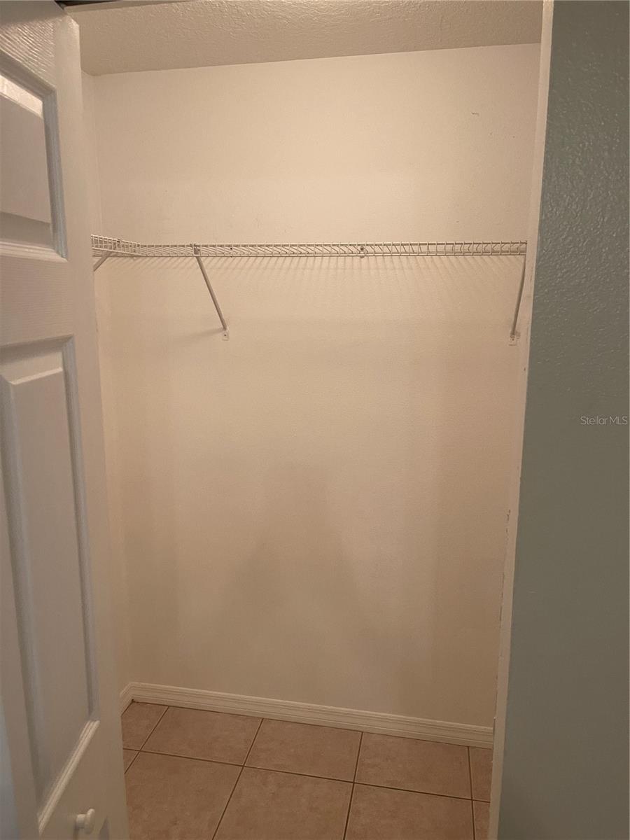 Master bedroom walk-in closet
