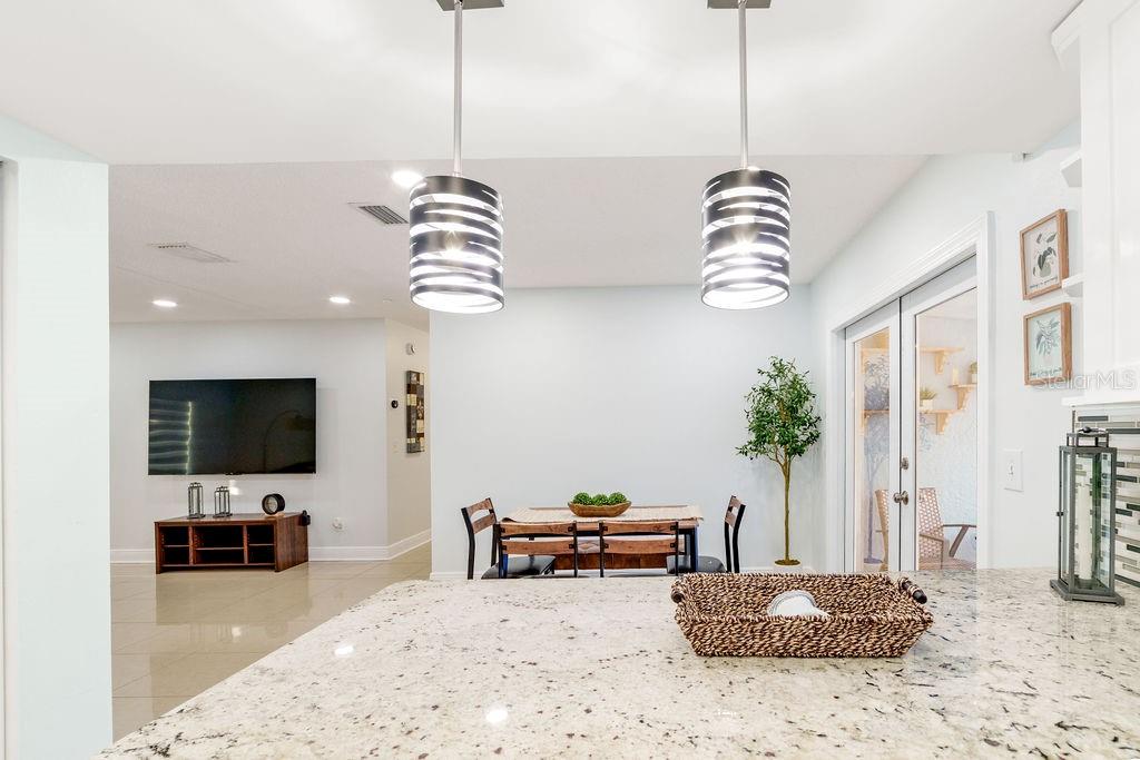 DINNING ROOM VIEW HALLWAY TO BEDROOMS AREA