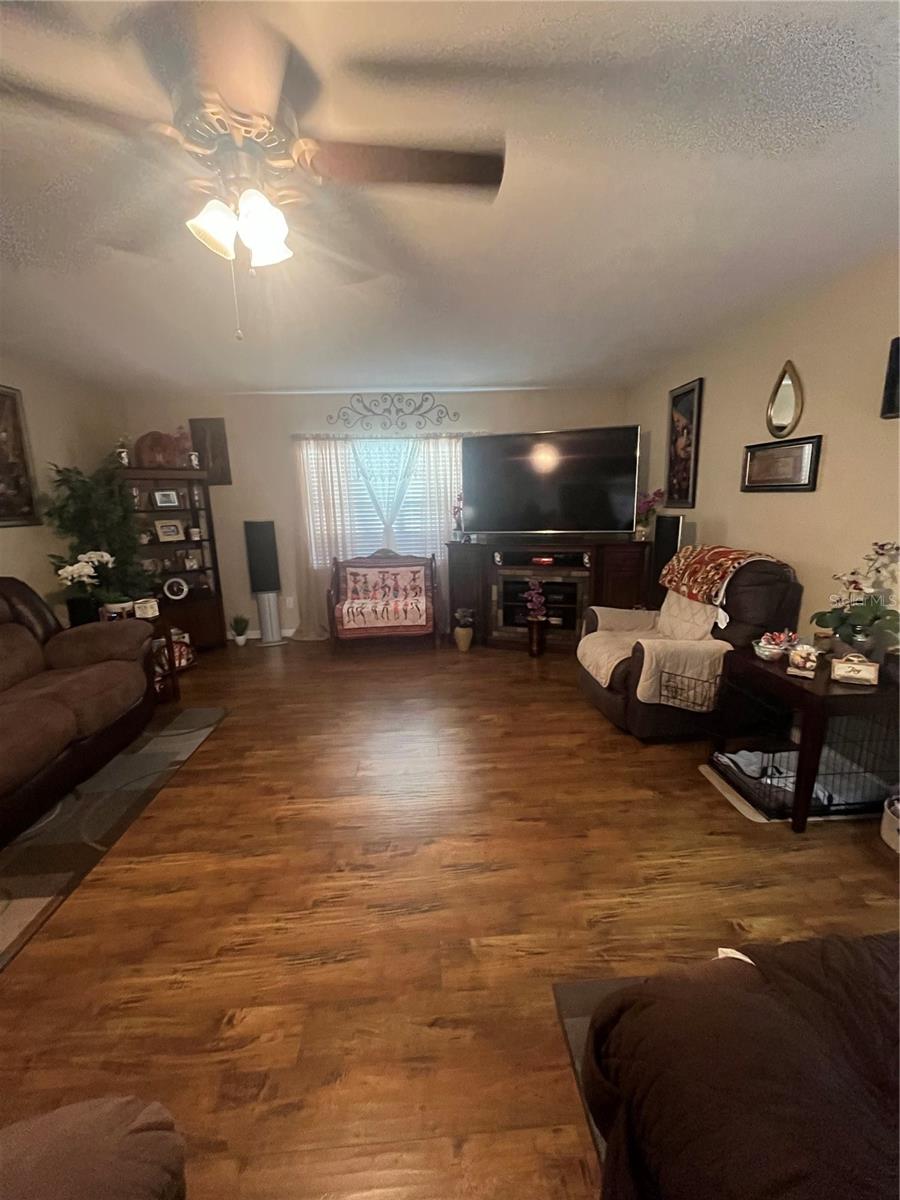Laminate floors throughout