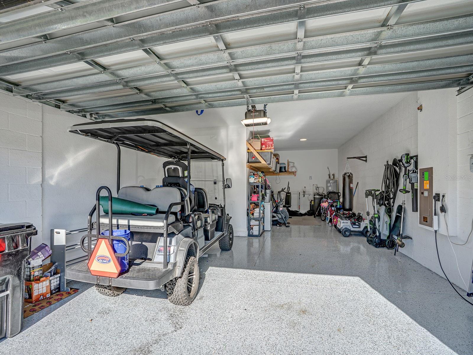 Spacious 2 car garage