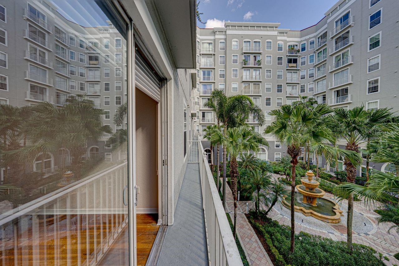 Spacious 39-foot balcony.