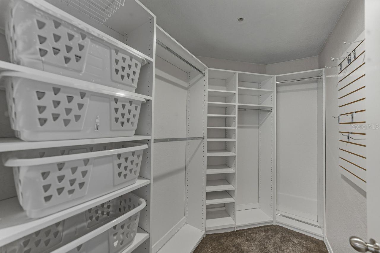 Second bedroom with large walkin closet.