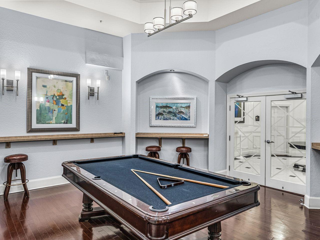 Community Billiard room.