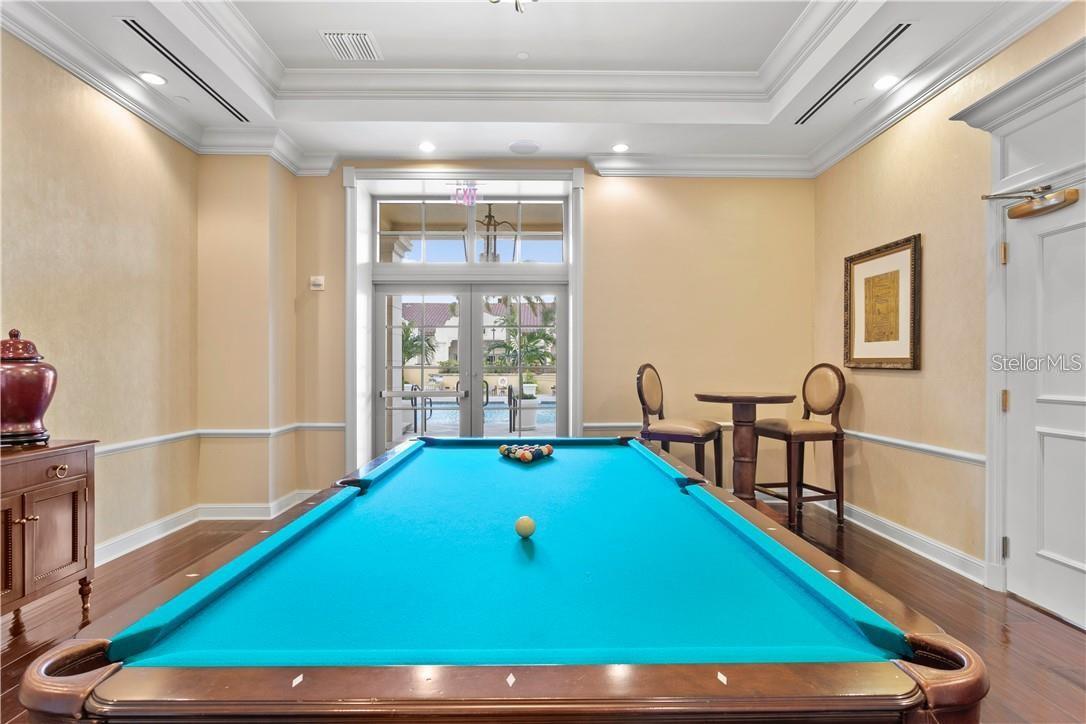 Billiards room