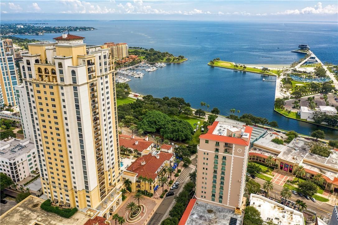 Premier waterfront location on Beach Drive NE, overlooking Tampa Bay