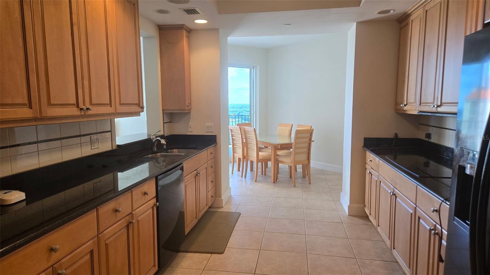 Spacious kitchen has breakfast room