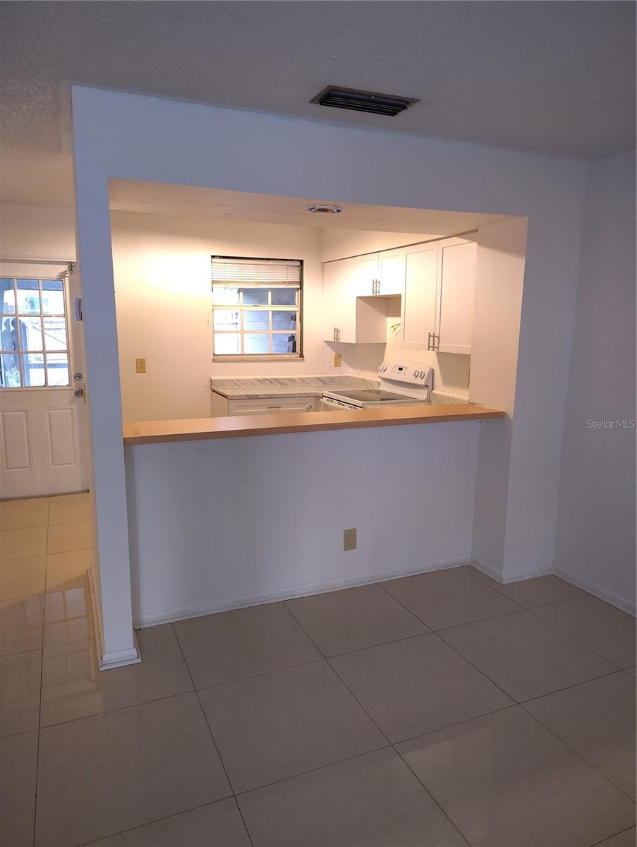 living room and kitchen